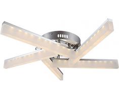 Globo 67057–5Dvarazze LED Deckenleuchte, Kunststoff/Chrom, chrom