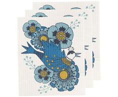 Danica Studio Geschirrtücher, schwedisch, 3 Stück Birdland Design