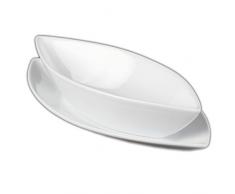 Holst Porzellan BAT 223 FA1 Schale 23 cm Servierset 2-tlg. Bateau Boot, weiß, 25 x 12 x 5.5 cm