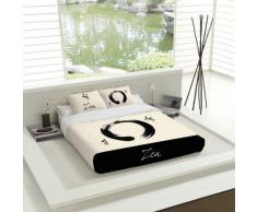 Tsuki Zen Bettbezug, Baumwolle, Mehrfarbig (groß), Einzelbett, Bett 90
