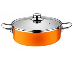 Monix Pinti Edelstahl orange Bratentopf 20 cm à 2,27 ltr. Serie Mandarina Induktion