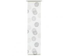 GARDINIA FlÃ¤chenvorhang (1 StÃ¼ck), Schiebegardine, Blickdicht, FlÃ¤chenvorhang Stoff Waschbar, KnÃ¤uel, WeiÃ/Grau, 60 x 245 cm (BxH)