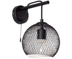 Brilliant Ashley Wandleuchte, hängend, 60 W, Schwarz/Weiß