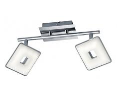Trio Leuchten Deckenleuchte, Kunststoff, Integriert, 3.8 W, chromfarbig, 10.8 x 30.5 x 16 cm