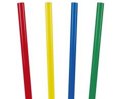 Decor Service Trinkhalme, Plastik, Bunt, 6mm, 13 cm
