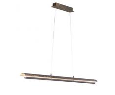 Exklusive LED Pendelleuchte in Antik Braun/Messing gefärbt 22 Watt Länge 117,8 cm - exklusive Decken