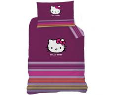 CTI 041146 Bettwäsche Hello Kitty Sarah, Baumwolle Linon, 140 x 200 und 70 x 90 cm