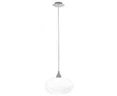 EGLO Kugel Pendelleuchte Metall E27, WeiÃ