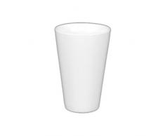 Holst Porzellan BJ 036 Kosmetik- & Zahnputzbecher 13 cm, weiß, 8 x 8 x 13 cm, 6 Einheiten