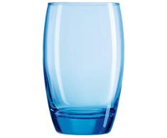 Arcoroc ARC C9687 Salto Ice Blue Longdrinkglas, 350ml, Glas, transparent, 6 Stück