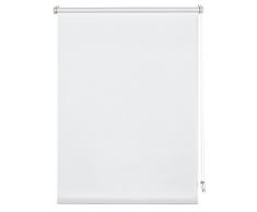 Deco Company Rollo zum Klemmen, Tageslicht-Rollo, Blickdicht, Alle Montage-Teile inklusive, Klemmrollo Uni, Weiß, 95 x 150 cm (BxH)