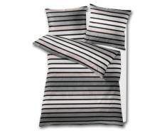 Kleine Wolke 6051977954 Bettwäsche Neapel 155 x 220 cm und 80 x 80 cm 2-teilig Platin