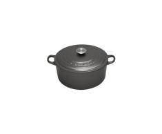 LE CREUSET Bräter Tradition rund, Gusseisen, Grau, 20 cm