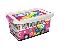 HEGA Kolosseum Diesel Box mit Deckel und Boden 13Â L, Mehrfarbig, 26,9Â x 40Â x 19.1Â cm ( sortiert )