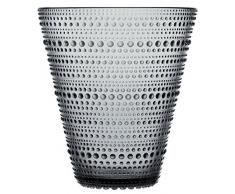 Iittala Kastehelmi Deko Vase, Glas, Grau, 15,4 cm