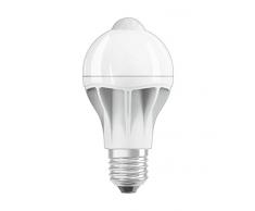 Osram LED Star+ Motion Sensor Classic A Lampe, in Kolbenform mit E27-Sockel, integrierter Bewegungssensor, Ersetzt 60 Watt, Matt, Warmweiß - 2700 Kelvin, 6er-Pack