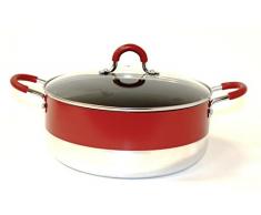 Callaway Schmortopf mit Deckel 22 cm rot