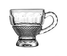 Crystaljulia Türkische Teegläser, Glas, 180ml, 11,5 x 11,5 x 8,5 cm, 6-Einheiten