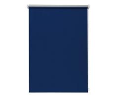 Thermo-Rollo Blau 80x210 cm ohne Bohren Verdunkelungsrollo Seitenzugrollo Klemmrollo Blackout Silberbeschichtung