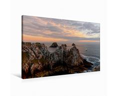 Calvendo Premium Textil-Leinwand 90 cm x 60 cm Quer Pointe de Pen-Hir im DÃ©partement FinistÃ¨re in der Bretagne | Wandbild, Bild auf Keilrahmen, Fertigbild auf Echter Leinwand, Leinwanddruck
