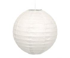 amscan 3 Lampions, Weiß