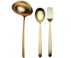 Mepra SPA 108122003 Besteckgarnitur, Design Linea Ice, 3-teilig