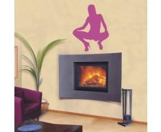 INDIGOS WG20491 Wandtattoo w491 Sexy Frau Girl Wandaufkleber, 96 x 74 cm, weiÃ