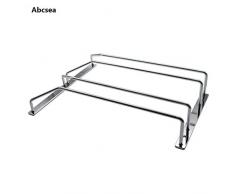 Abcsea 30 cm Eisen Chrom Weinglashalter, weinglashalter Regal hängend, weinglashalter umhängen 1 Stück (2 Reihen)