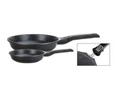 GSW 167765 Pfannen-Set Easy Click 2-tlg, Aluminium, Kunststoff, schwarz