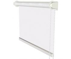 Flairdeco Klemmfix Seitenzugrollo / Thermorollo / Verdunkelungsrollo, 71 x 215 cm, Weiß