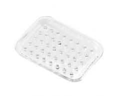iDesign Seifen- oder Schwammablage aus Kunststoff für Küchenspüle, Badezimmer - Durchsichtig