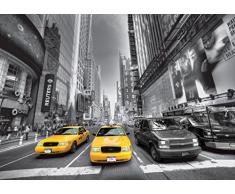 AG Design FTS 1310 Yellow Cab New York Taxi, Papier Fototapete - 360x254 cm - 4 teile, Papier, multicolor, 0,1 x 360 x 254 cm
