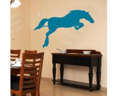 INDIGOS WG30308-90 Wandtattoo w308 Pferd Tier Hufeisen Wandaufkleber 120 x 75 cm, silber