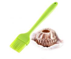 Westmark Brat- und Backpinsel mit Silikonborsten, Länge: 26 cm, Silicone, Grün, 1556227G