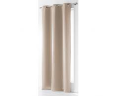 Douceur DIntérieur - 1605152, Vorhang Mit Osen , 140 X 240 Cm , Occult , Verdunkelungsvorhang Unifarben , Beige