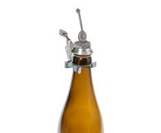 Schnabel-Zinn Banjo Flaschenverschluß, Zinn, Silber, 5,6 x 3,2 x 8,3 cm