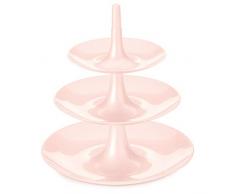 koziol BABELL Etagere, Servierplatte, Serviertablett, Servierständer, Kuchen, Cupcakes, Kunststoff, queen pink, L