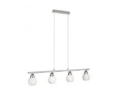 Massive 410421110 Pendelleuchte, E14, Metall, silber, 85,6 x 10 x cm