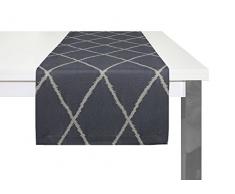 Adam Casket Valdelana Tischläufer, Bio Baumwolle, Olivgrün, 50 x 150 cm