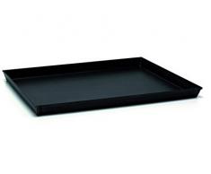 Backblech rechteckig Eisen blau mit Ecken Komödiant, Durchmesser 35 x 28 cm