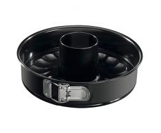Dr. Oetker Springform mit Flach- und Rohrboden Ø 28 cm, Kuchenform aus Stahl mit Antihaftbeschichtung, Backform aus veredeltem Schwarzblech, Menge: 1 Stück