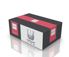 Creatable Serie Longchamp Eclat WhiskeyglÃ¤ser, 6-er Set, 32 cl, Glas, Transparent, 25 x 18 x 18.5 cm, 6 Einheiten