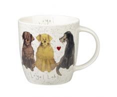 Alex Clark Becher Squash Delightful Hunde Labrador, Keramik, Mehrfarbig, 9,5 x 9,5 x 10 cm