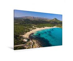 Premium Textil-Leinwand 120 x 80 cm Quer-Format Cala Agulla im Winter | Wandbild, HD-Bild auf Keilrahmen, Fertigbild auf hochwertigem Vlies, Leinwanddruck von Oliver Isermann