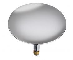 WENKO 21849100 Badewannenstöpsel Pluggy XXL Chrom, Abfluss-Stopfen, für alle handelsüblichen Abflüsse, Messing, 7.5 x 6 x 7.5 cm, Chrom