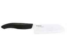 Kyocera FK-115WH-BK Gen Colour Serie Mini Santoku Messer aus Keramik, 11,5 cm, schwarzer Kunststoffgriff, weiÃ