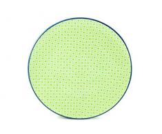 Creatable 21164, Mediterran Grün, Speiseteller 27cm 4er Set, Steinzeug