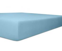 Kneer Exclusive-Stretch Q93 Spannbetttuch 40cm extra hoch, Farbe:36 - blau;Größe:120x200-130x220 cm