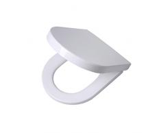 Tiger Toilettensitz Memphis in markantem Design mit Absenkautomatik und Easy-Clean-Funktion, Duroplast, Farbe: Weiß