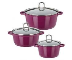 GSW 506007 Gourmet Premium Color Topf-Set, 3-teilig, Beere